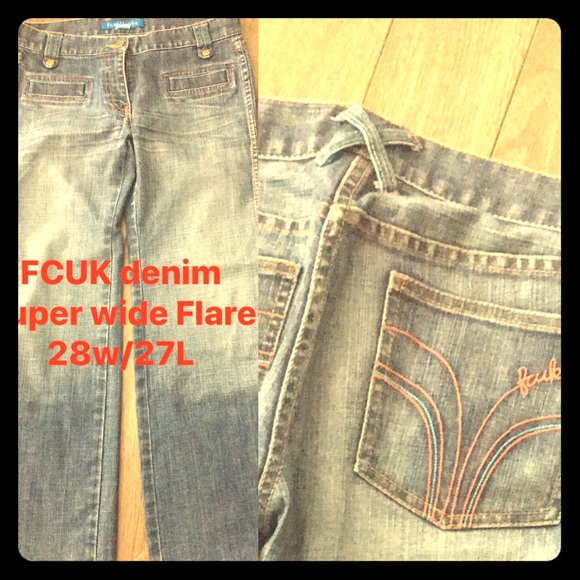 FCUK Jeans super wide flare - Picture 1 of 3